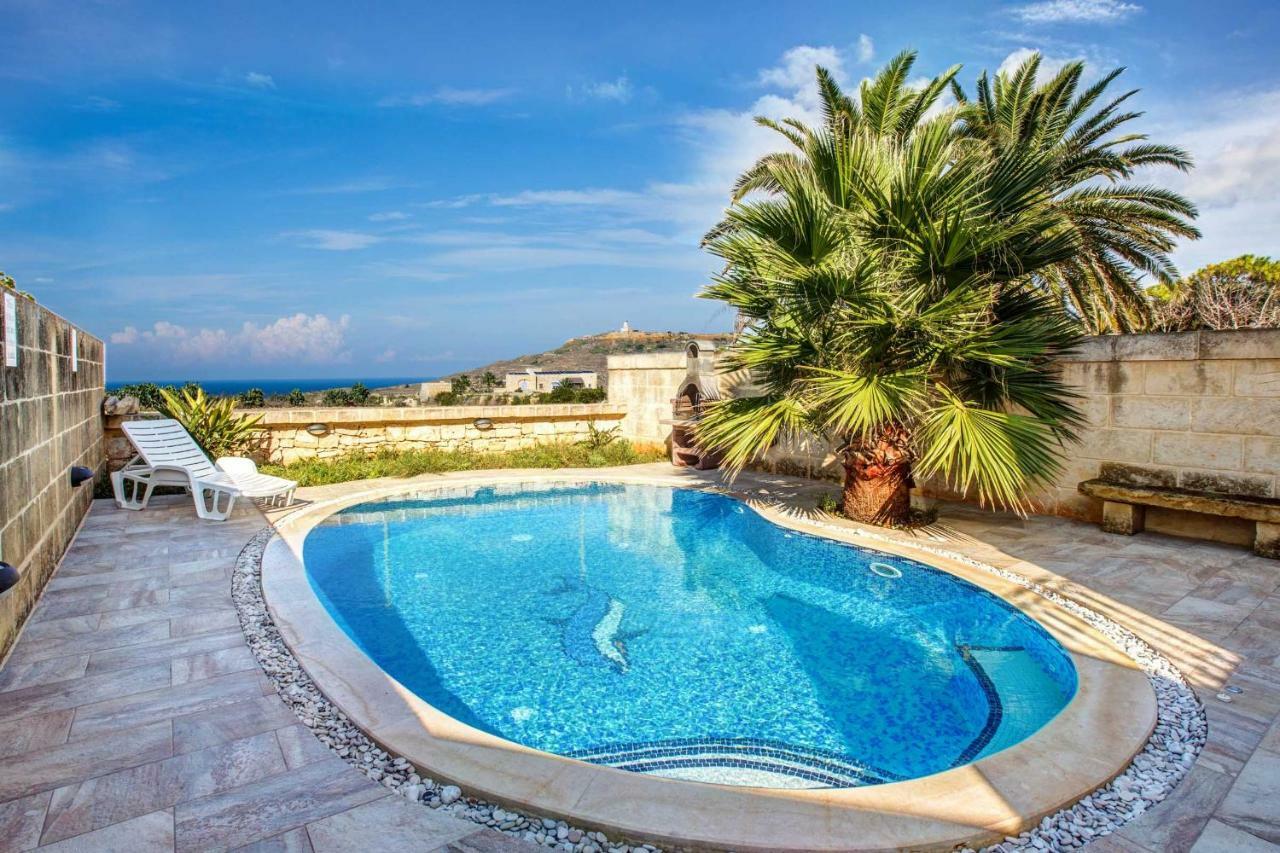 Il-Veduta Holiday Farmhouse With Sunny Private Pool In Island Of Gozo Gharb  Bagian luar foto